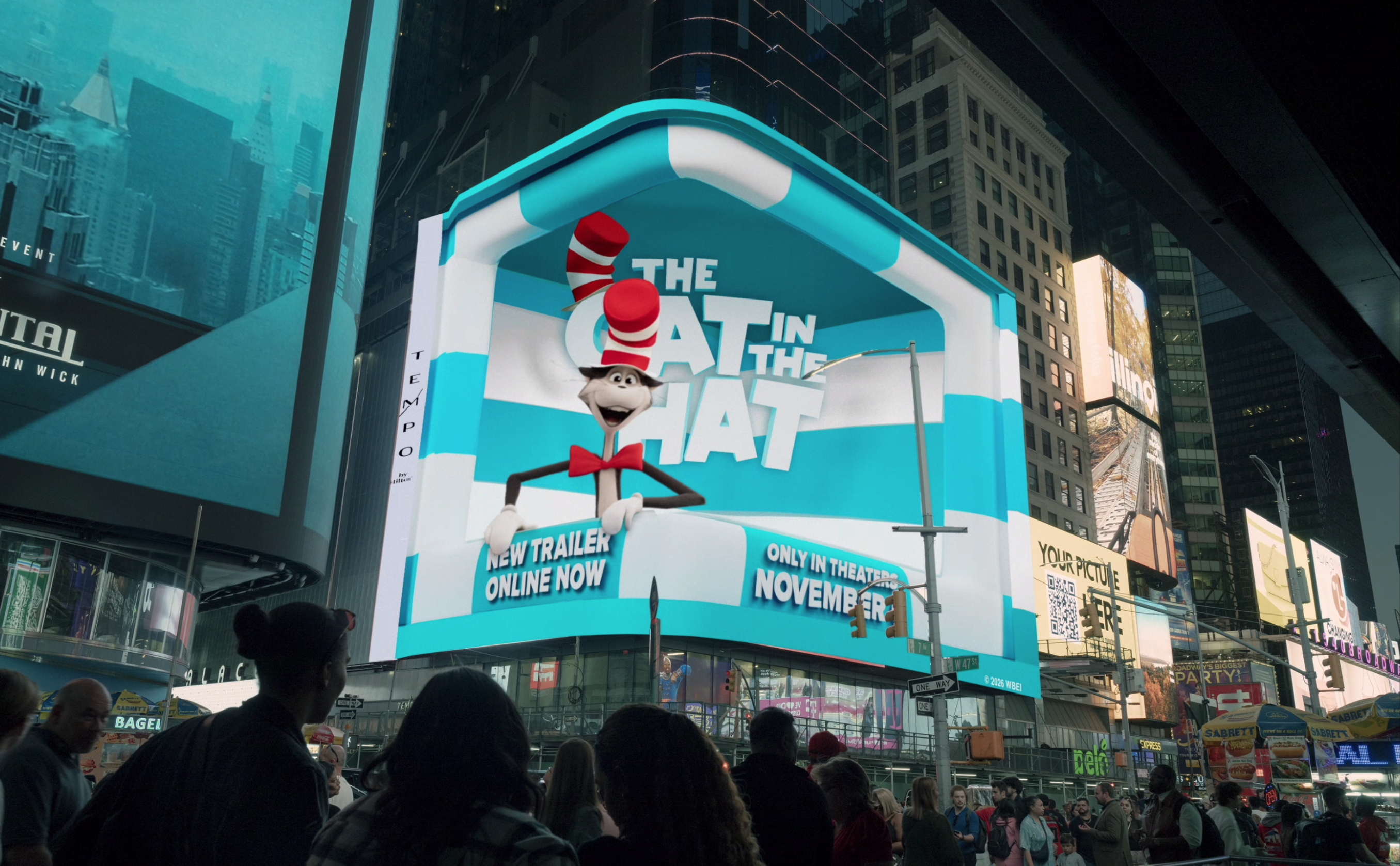 Cat in the Hat Times Square Billboard